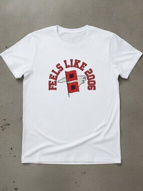 Feels Like 2006 Hurricane Flag Vintage T-Shirt, Retro Storm Fan Graphic Tee